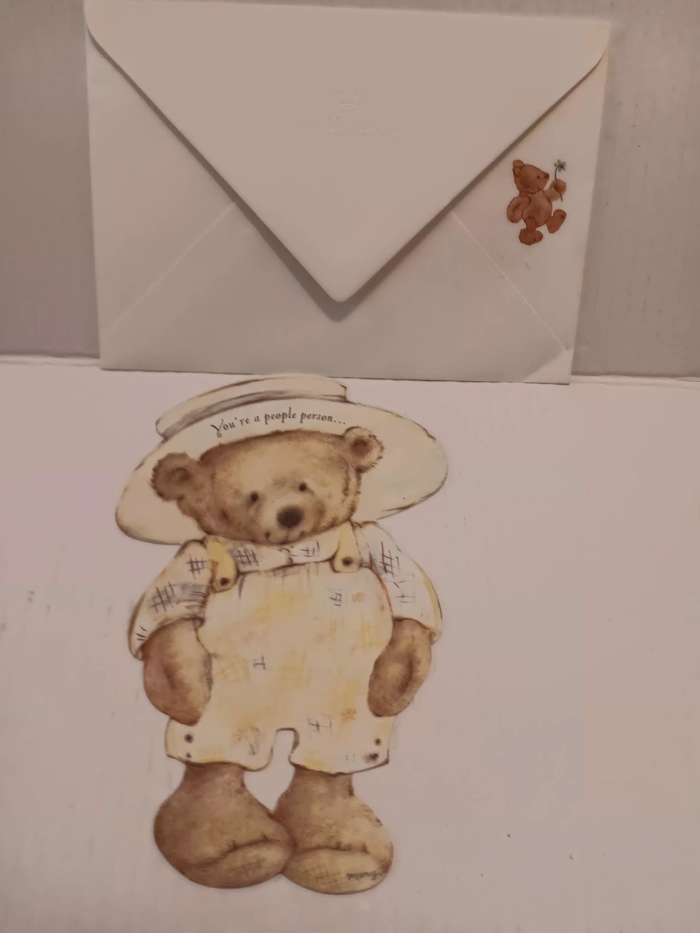 Vintage Hallmark Mary's Bears Greeting Note Card Whimsical By Mary Hamilton